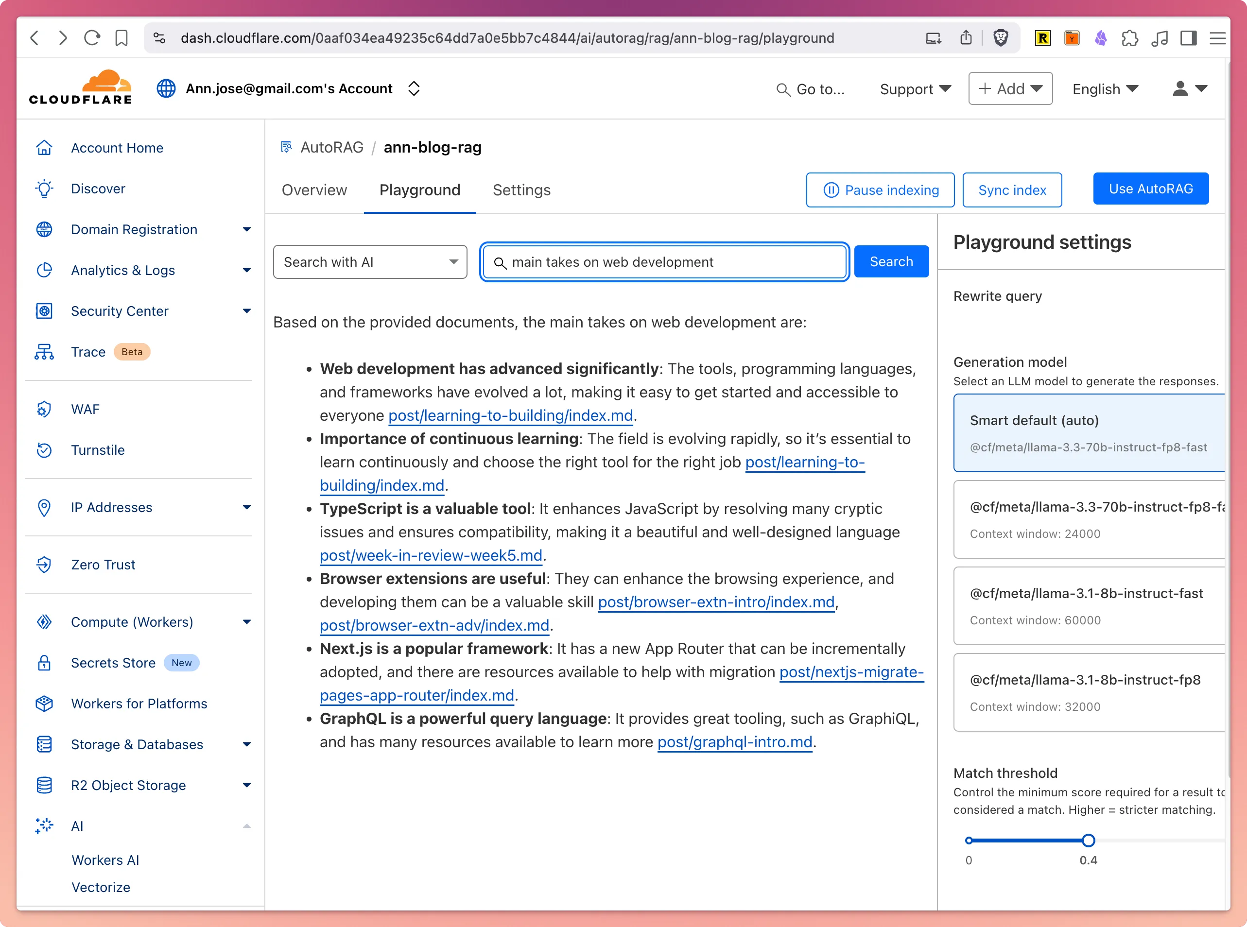 Inference - Search main takes
