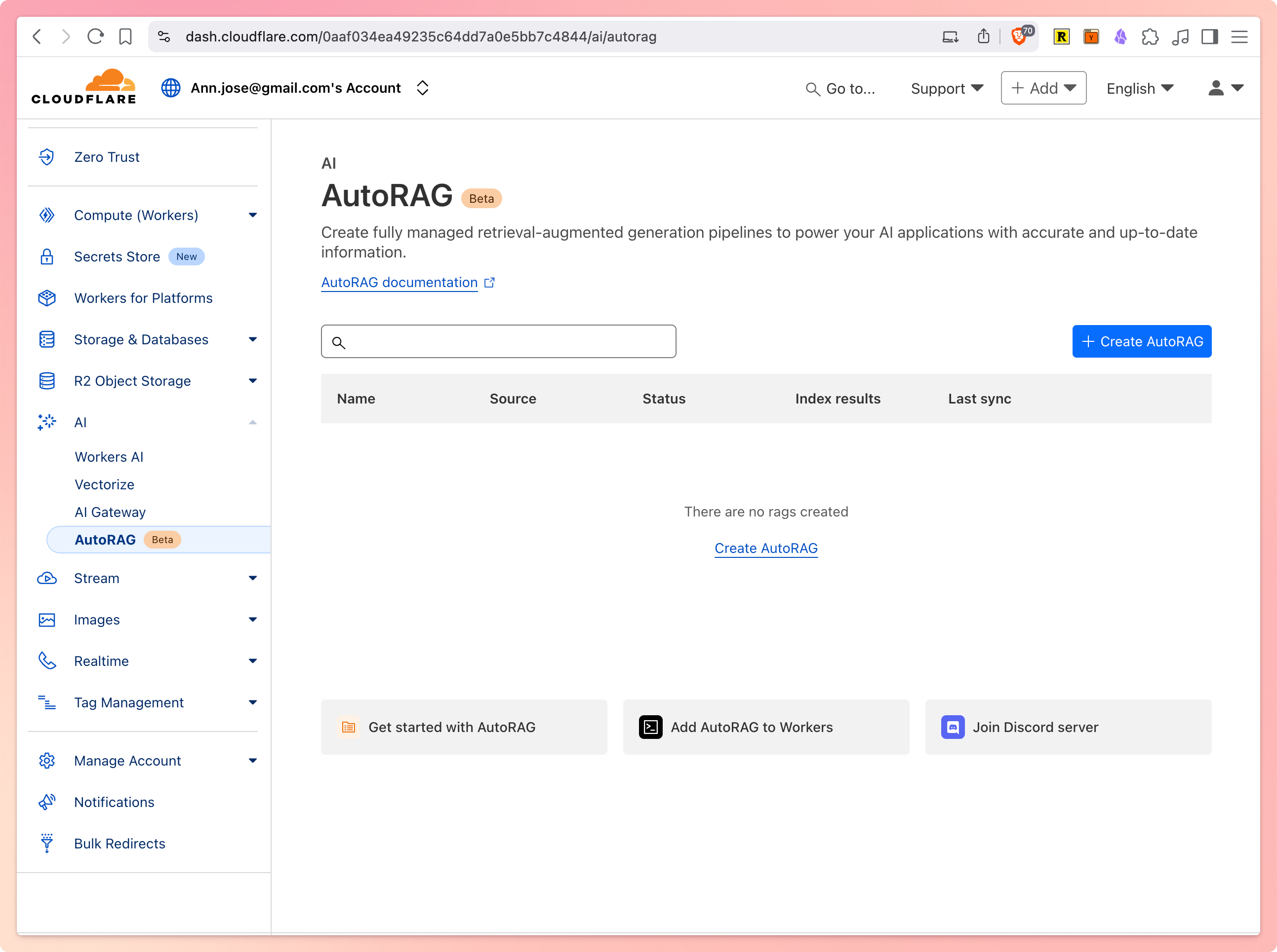 Create new AutoRAG