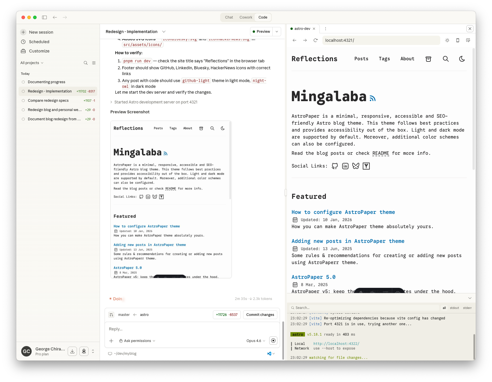 Freshly scaffolded AstroPaper — light mode