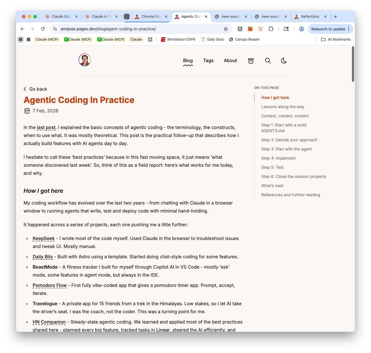 Final — &lsquo;Go back&rsquo;, title, date, and content all share the same left edge
