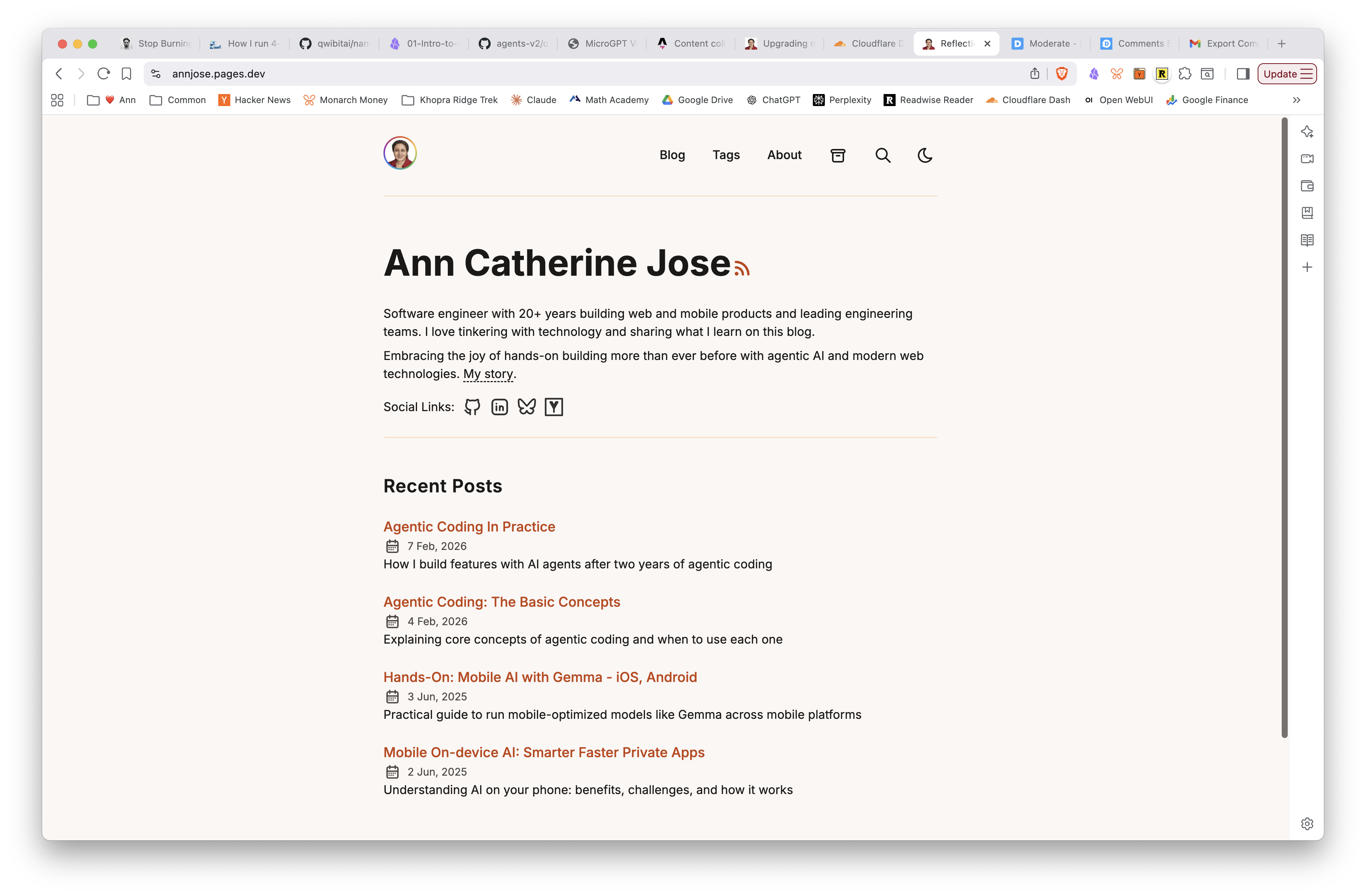Warm & Earthy palette — light mode